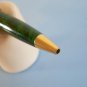 Rare vintage unbranded green-marbled & gold plated mini ballpoint pen 10,3cm no refill