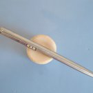 Vintage Paper Mate in chrome double heart ballpoint pen with original empty refill III