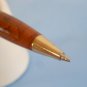 Rare vintage brown-marbled unbranded mini ballpoint pen