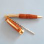 Rare vintage brown-marbled unbranded mini ballpoint pen