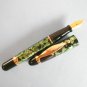 Rare vintage Creeks & Creeks green/black-marbled original fountain pen
