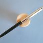 Vintage Paper Mate black & chrome double heart ballpoint pen with original empty refill II