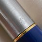 Vintage Parker 45 flighter deluxe original fountain pen blue & steel golden nib and clip II