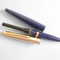 Vintage Parker 45 flighter deluxe original fountain pen blue & steel golden nib and clip II
