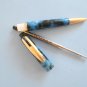 Vintage Waterman Reflex bjue-black marbled GT original ballpoint pen