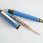 Vintage aurora idea blue & chrom original ballpoint pen with used original refill