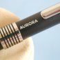 Vintage aurora marco polo in black & chrom original ballpoint pen wint original used refil