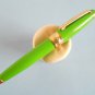 Rare vintage campo marzio original mini green & gold plated fountain pen