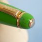 Rare vintage campo marzio original mini green & gold plated fountain pen