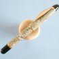 Rare vintage creeks & ckreeks gray-marbled & gold plated fountain pen