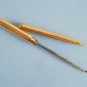 Rare vintage italian lalex gold plated ballpoint pen with origina empty refill