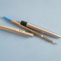 Vintage paper mate double heart chrom ballpoint pen with original empty refill