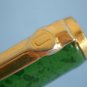 Very rare vintage universal metal green-marbled & gold fountain pen Italy ?