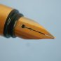 Very rare vintage universal metal green-marbled & gold fountain pen Italy ?
