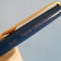 Vintage personalised waterman hemisphere blue & gold plated ballpoint pen with original used refill