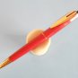 Vintage waterman reflex red & gold plated ballpoint pen with original used refill