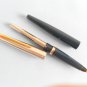 Vintage Parker 45 Flighter blue, steel & gold original fountain pen
