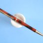 Rare vintage unbranded marbled brown & black ballpoint pen with switzerland made metal refill