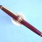 Rare unbranded burgundy fountain pen with beautiful large nib