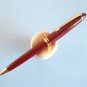 Vintage unbranded burgundy ballpoint pen empty refill