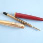 Rare vintage unbranded burgundy & silvered ballpoint pen empty refill