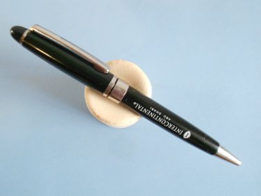 Rare black ballpoint pen marked Intercontinental Abu Dhabi empty refill