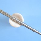 Vintage unbranded slim metal chrome ballpoint pen empty refill