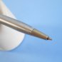 Vintage unbranded slim metal chrome ballpoint pen empty refill