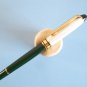 Rare vintage unbranded green & silvered ballpoint pen empty refill BNP beautiful nib
