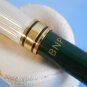 Rare vintage unbranded green & silvered ballpoint pen empty refill BNP beautiful nib
