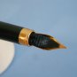 Rare vintage unbranded green & silvered ballpoint pen empty refill BNP beautiful nib