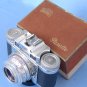 Vintage braun super paxette with roeschlein kreuznach E pointar 2.8 45 C in box