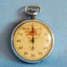Old vintage mechanical pocket stopwatch made in Switzerland for parts or repair