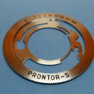 Prontor S original shutter speeds ring Prontor S original shutter speeds ring