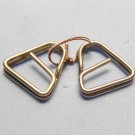 Vintage metal strap rings 12mm wide