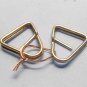 Vintage metal strap rings 12mm wide