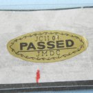 Vintage JCII 01 passed original sticker