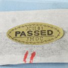 Vintage JCII 01 Passed origina quality control sticker