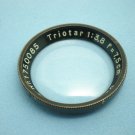 Carl Zeiss Jena Triotar 3.8/75 original front lens element / group from rolleicord camera Carl Zeiss Jena Triotar 3.8/75 original front lens element / group from rolleicord camera