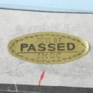 Vintage JCII 07 Passed origina quality control sticker I rd Vintage JCII 07 Passed origina quality control sticker I rd