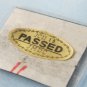 Vintage JCII 15 Passed origina quality control sticker II