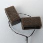 Vintage plastic black strap bucles 10mm wide