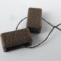 Vintage plastic black strap bucles 10mm wide