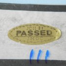 Vintage JCII 21 Passed origina quality control sticker III