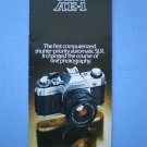 Canon ae-1 original sales brochure