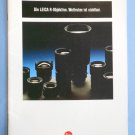 Leica r original lens sale brochure in german Leica r original lens sale brochure in german