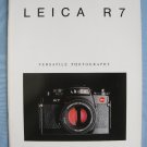 Leica r7 original sales brochure