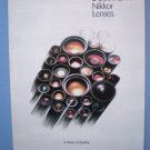 Nikon nikkor lenses original sales brochure Nikon nikkor lenses original sales brochure