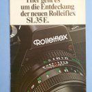 Rolleiflex sl35e original sales brochure in german