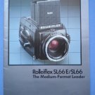 Rolleiflex sl66 original sales brochure